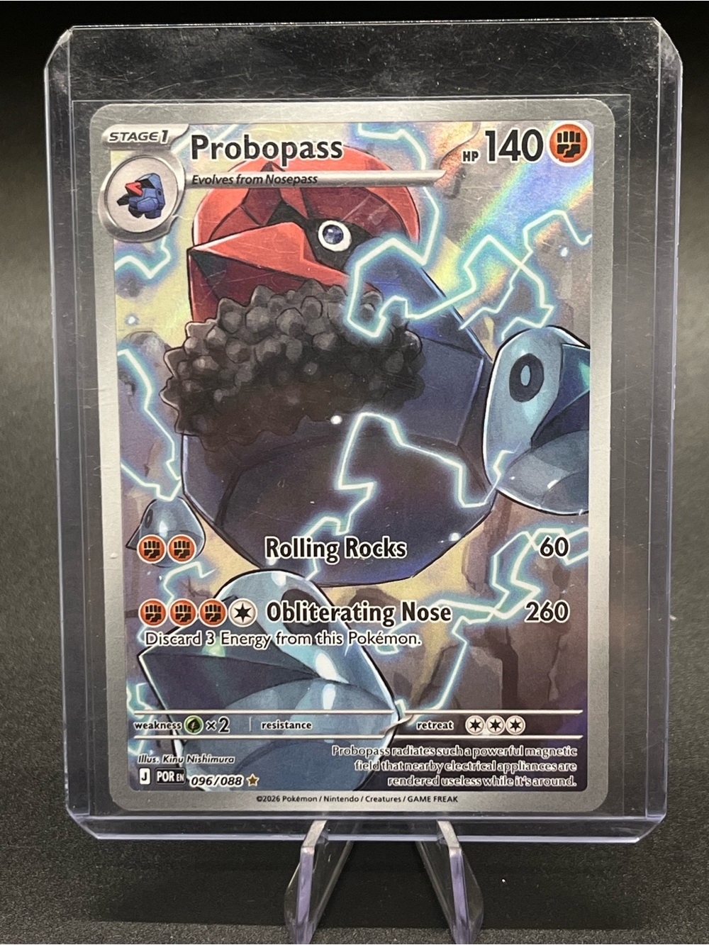 Probopass Holo Pokémon Card - Gold Star
